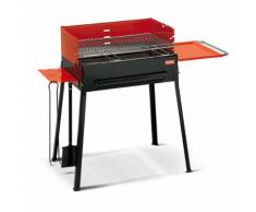 Barbecue A Carbone Carbonella Con 2 Accessori Griglia In Ghisa Fer...