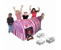 Casetta Tenda Bambini In Tessuto Bazoongi Pink Stripe Bed Tent...