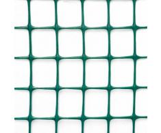 Rete Quadra Da Giardino 50mm In Plastica 1x25m Rama Mirror Verde...