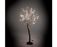 Albero Di Natale Luminoso Con 78 Led Luce Calda 17x17xh123cm Adami...