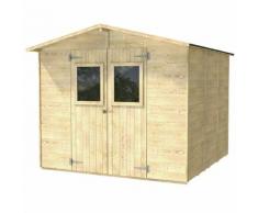 Casetta Box Capanno In Legno Per Attrezzi Con 2 Porte E Finestre 2...
