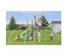 Area Giochi Altalena Scivolo Playground In Acciao H270cm New Plast...