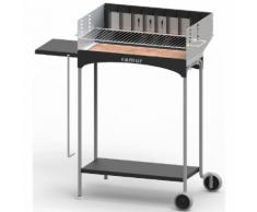 Barbecue A Legna E Carbonella Griglia Cromata Famur Bk 4...