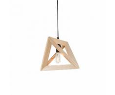 Lampada A Sospensione 1 Luce In Legno Laursen Wood Geometric Rover...