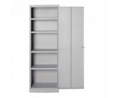 Armadio Multiuso E Archivio In Metallo 4 Piani 1 Porta Tetto Pian...