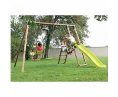 Area Giochi Altalena Scivolo Playground In Legno H250cm New Plast ...