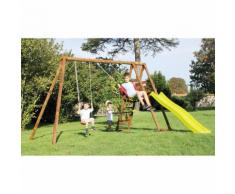Area Giochi Altalena Scivolo Playground In Legno H235cm New Plast ...