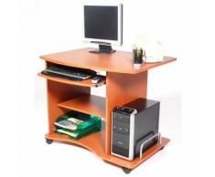 Scrivania Porta Computer Pc Piano In Mdf Ciliegio My Office Smart...