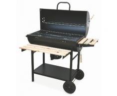 Barbecue A Carbone Con Griglia In Metallo E Legno Con Coperchio So...