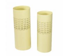 Set 2 Portaombrelli In Metallo ø24x24h60cm Adami Frecce Crema...