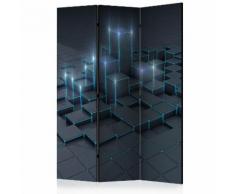 Paravento 3 Pannelli - Black City 135x172cm Erroi...
