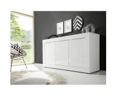 Credenza Mobile Da Salotto 3 Porte 160x43x86cm Tft Basic Bianco L...