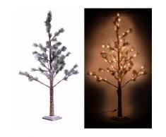 Albero Di Natale Luminoso 78 Led In Carta H120cm Adami Marrone...