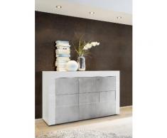 Credenza Mobile Da Salotto 3 Porte 138x42x84cm Tft Build Bianco L...