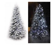 Albero Di Natale Luminoso 4990 Rami 650 Led Bianco Freddo Ø147xh24...