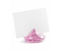 10 segnaposto diamanti rosa