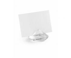 10 segnaposto diamanti trasparenti
