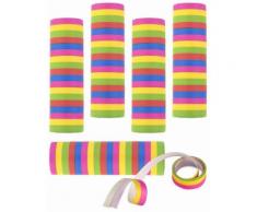 5 serpentine multicolori di coriandoli