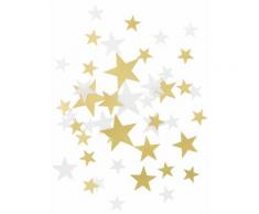 Coriandoli stelle color oro e bianco
