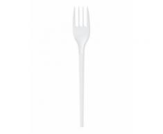 50 forchette di plastica bianche
