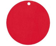 10 segnaposto in cartoncino rosso