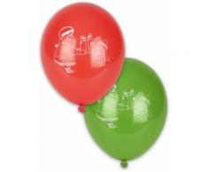 10 Palloncini Babbo Natale