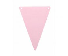 5 Bandierine fai da te rosa chiaro di cartone