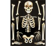Adesivi scheletro Halloween per finestre