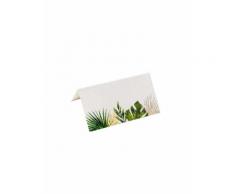 10 segnaposto in cartone tropical