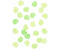Coriandoli da tavola a forma di spirale verde menta