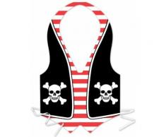 Grembiule da pirata in plastica per uomo