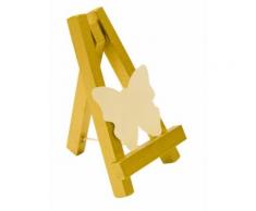 Segnaposto dorato a forma di cavalletto da pittore