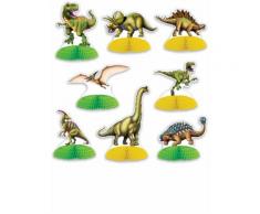 8 mini centrotavola dinosauri