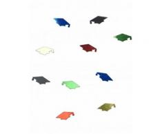 Coriandoli multicolor a forma di tocco per laurea