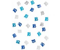 Coriandoli per i 18 anni blu e grigi
