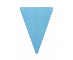 5 bandierine triangolari fai-da-te colore turchese