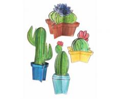 4 centrotavola 3D in cartone cactus