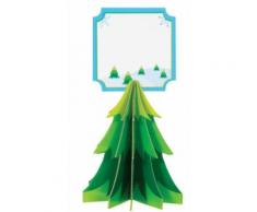 4 Segnaposto con albero di Natale