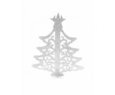 Segnaposto albero di Natale bianco