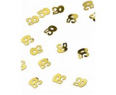 Coriandoli da tavolo dorati numero 50