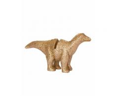 4 segnaposto in resina dinosauri oro e brillantini