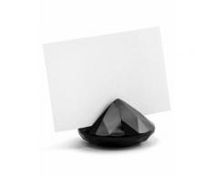 10 segnaposto diamanti neri