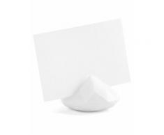 10 segnaposto diamanti bianchi