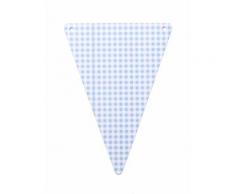 5 Gagliardetti Fai-da-te cartone quadretti blu