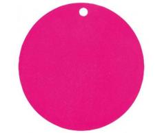 10 segnaposto in cartoncino di colore fucsia