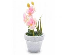Piccola orchidea artificiale rosa