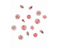Coriandoli di cartone con fiori