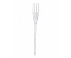 20 forchette in plastica trasparente 18 cm