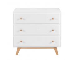 Maisons du Monde Cassettone vintage a 3 cassetti bianco Sweet