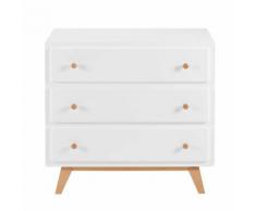 Cassettone vintage a 3 cassetti bianco Sweet